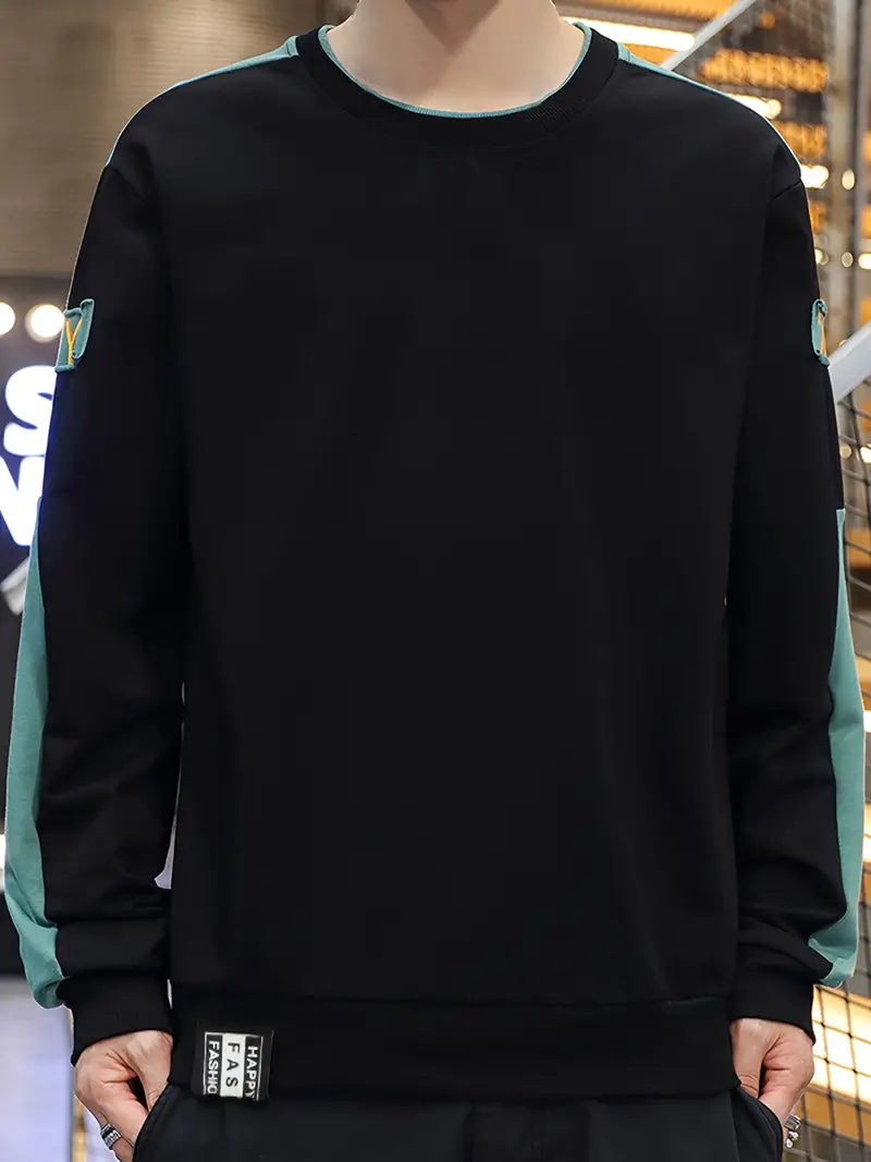 Daniel – pull à manches longues avec motif color block
