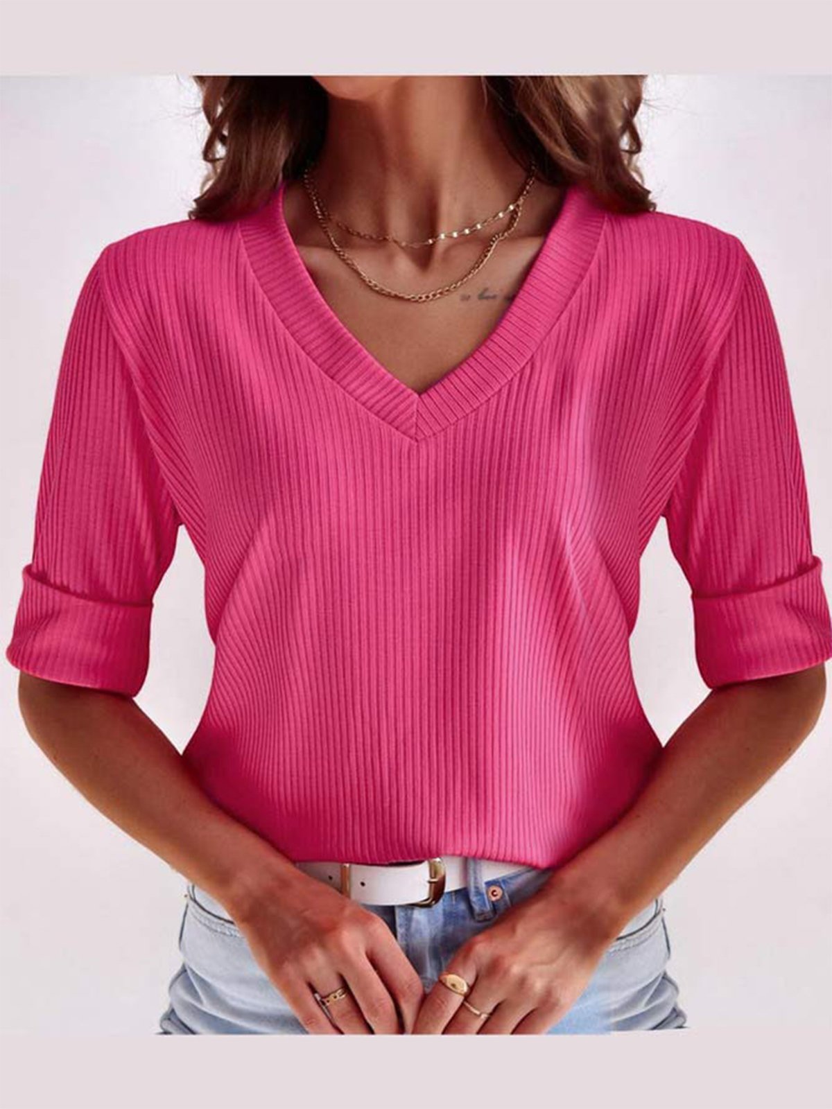 Neck Shirt für Damen
