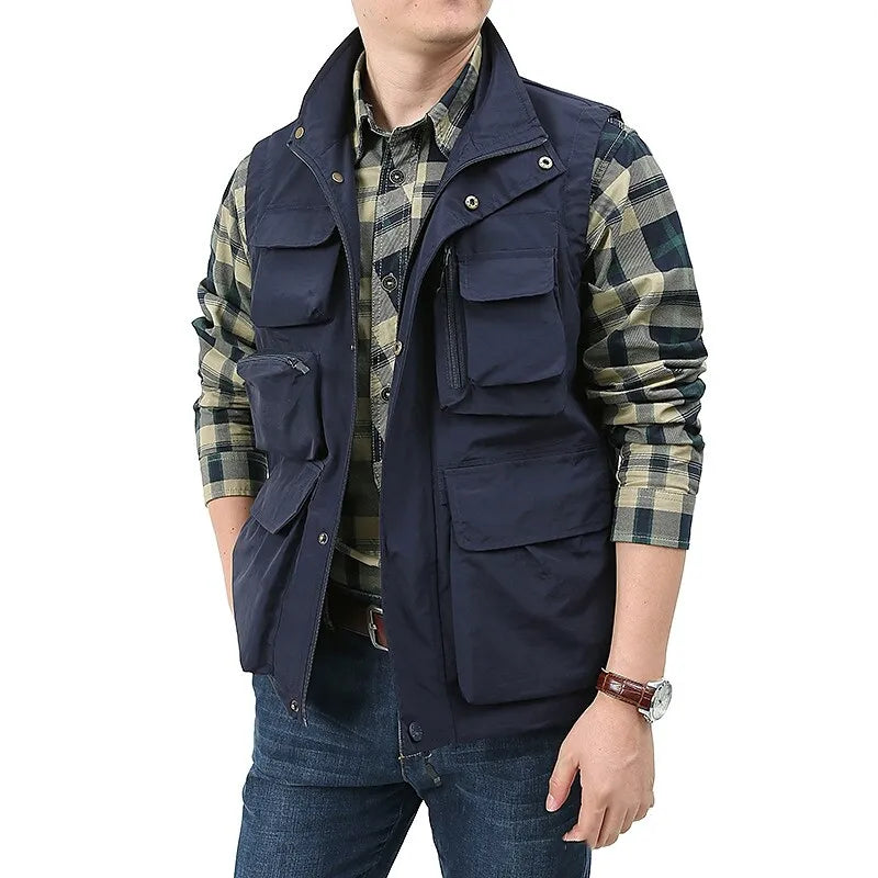 Aslan – veste noire sans manches pour homme
