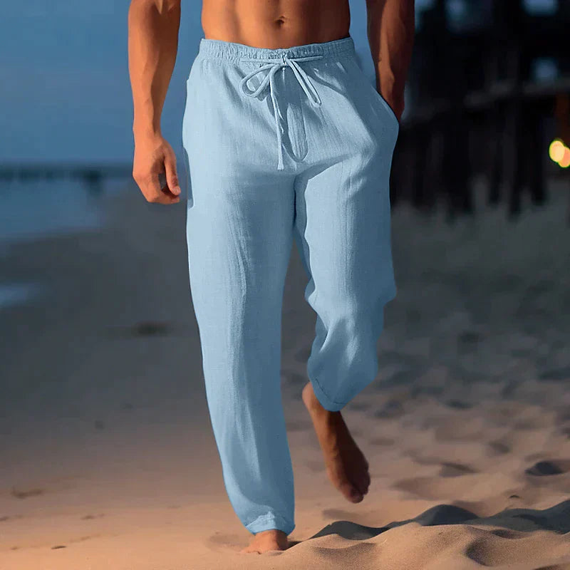 Andrew – Pantalon ample en lin de haute qualité pour le printemps