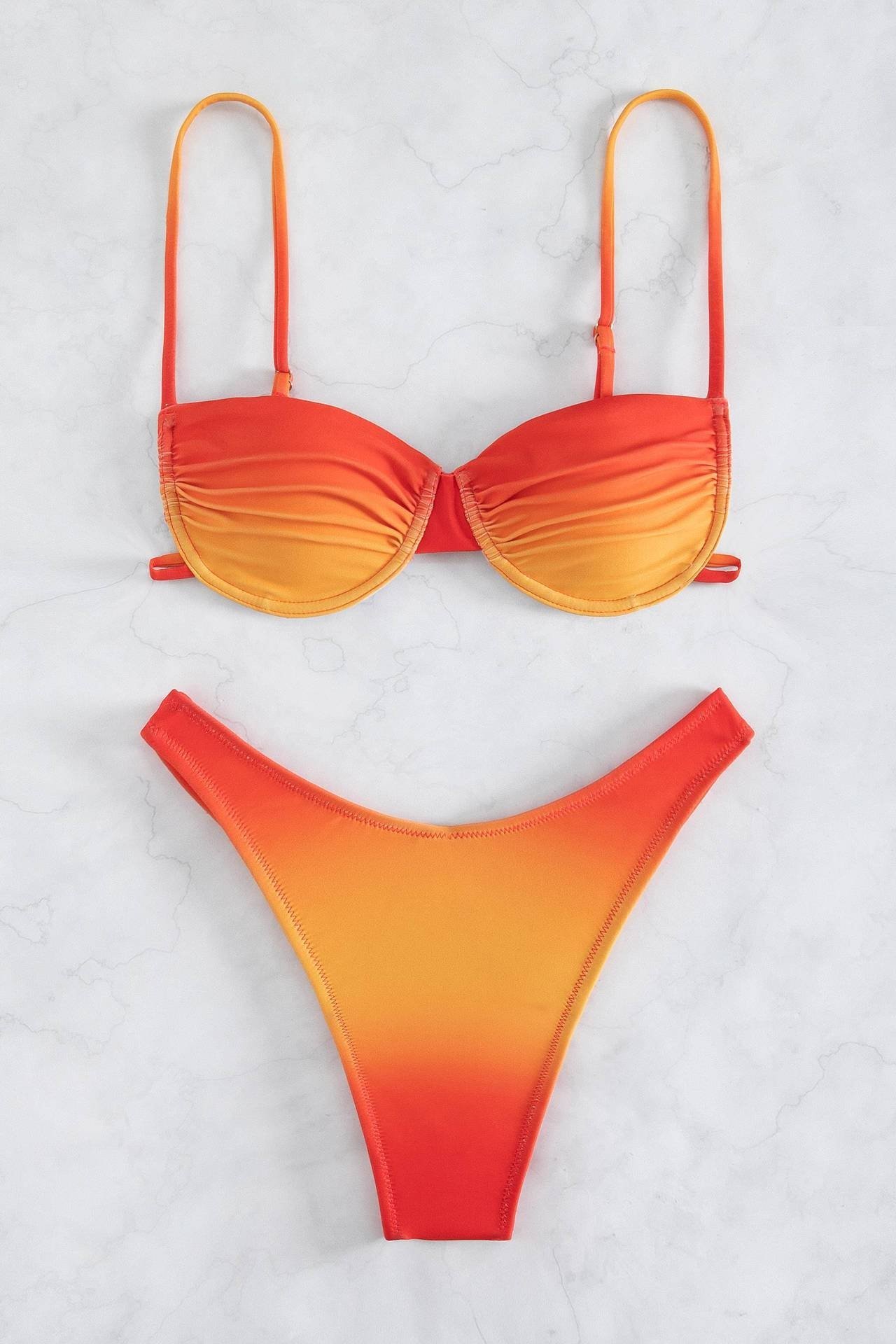 Brook – Bikini imprimé dégradé