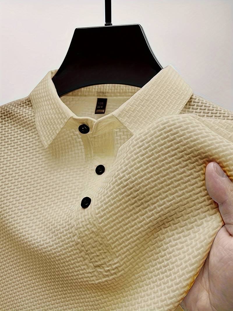 Samuel – chemise décontractée et respirante à manches courtes avec demi-boutons