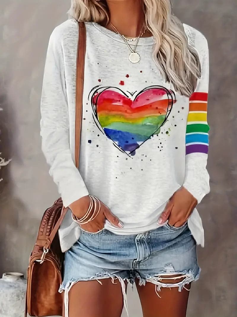 Bellachicha | Damen Regenbogen Shirt