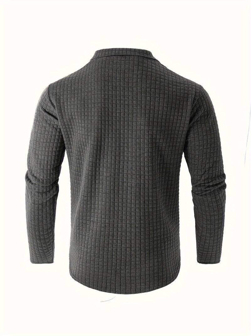 Daniel – Modèle gaufré à quart de zip pour homme