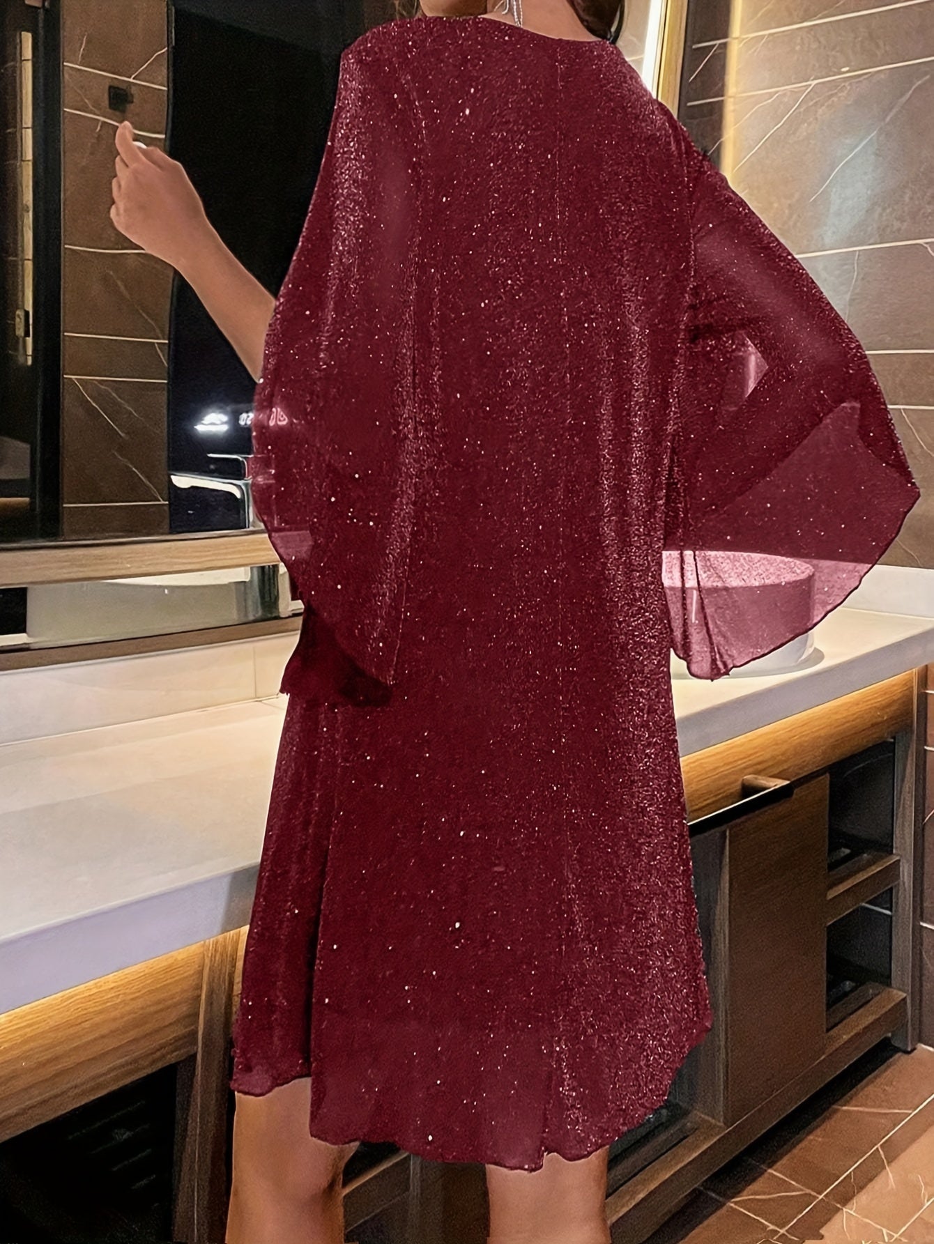 Everette - Glitzer Abendkleid