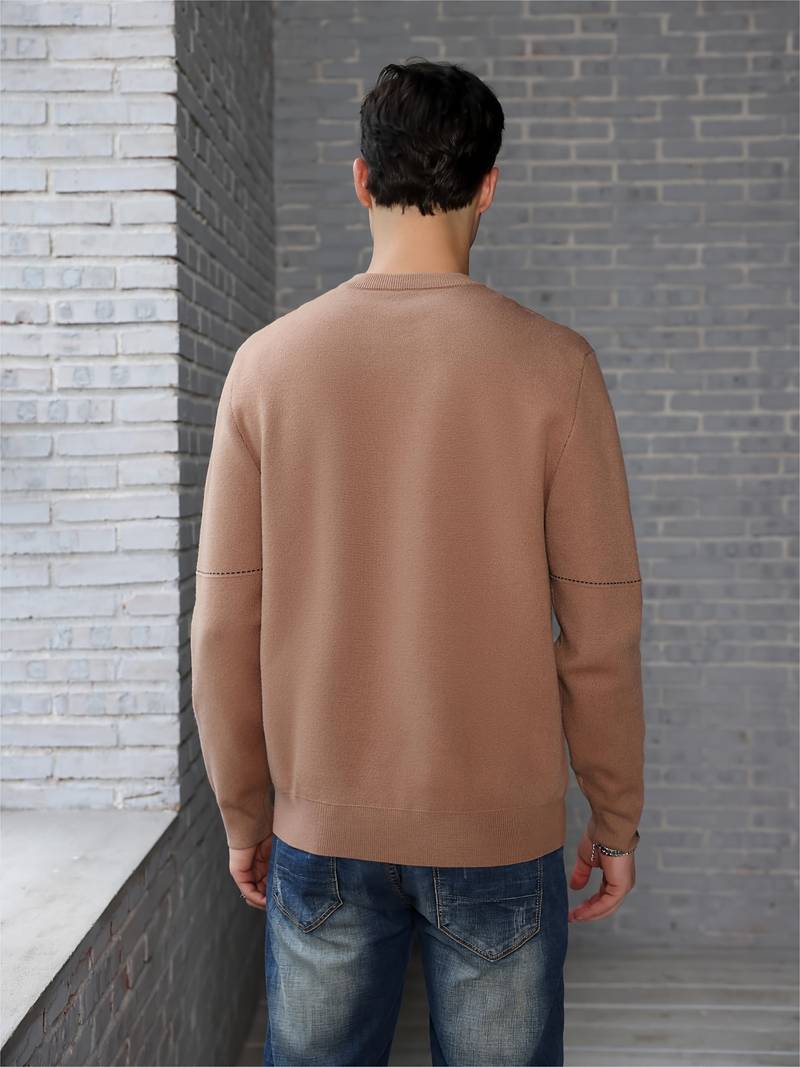 Joshua – Pull ras du cou décontracté pour homme