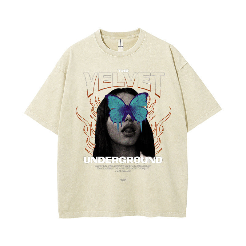 "Underground" - T-shirt oversize avec imprimé