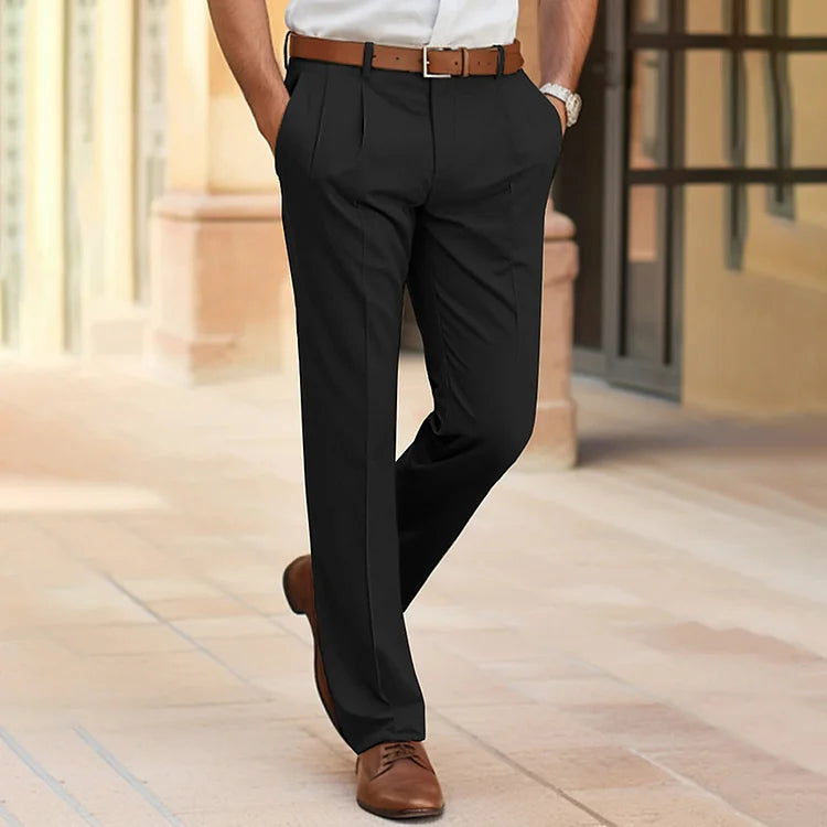 Glenn – Pantalon de costume décontracté pour homme avec poches