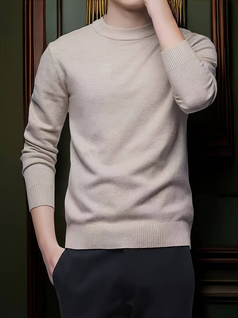 Christopher – Pull col rond manches longues pour homme