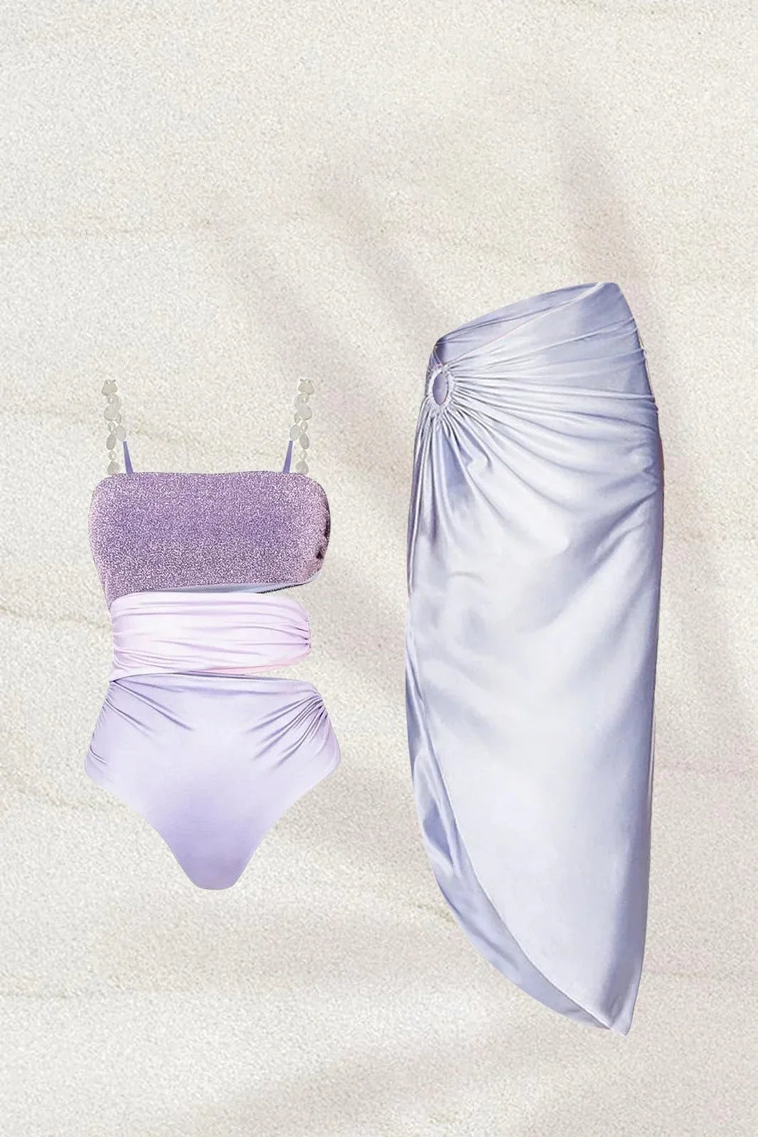 Ensemble de bain deux pièces découpé Carlin