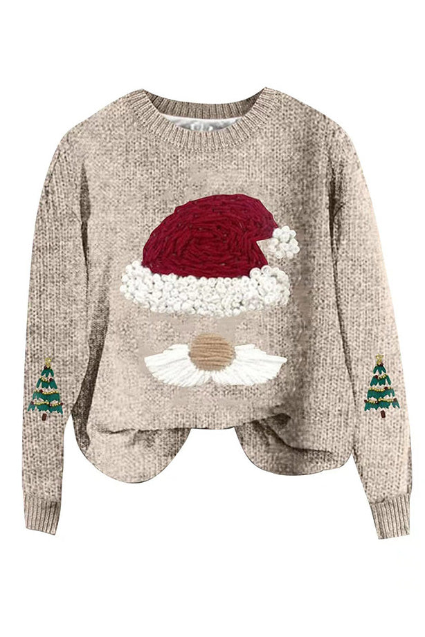 Pull de Noël décontracté en tricot
