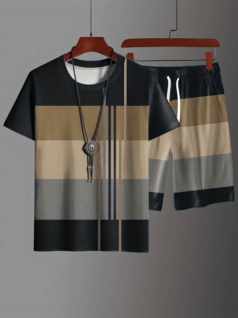 Anthony – Ensemble 2 pièces color block tendance pour homme