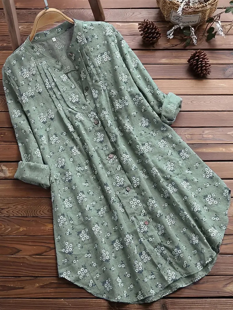 Klassisches Sommerhemd - Blumenmuster