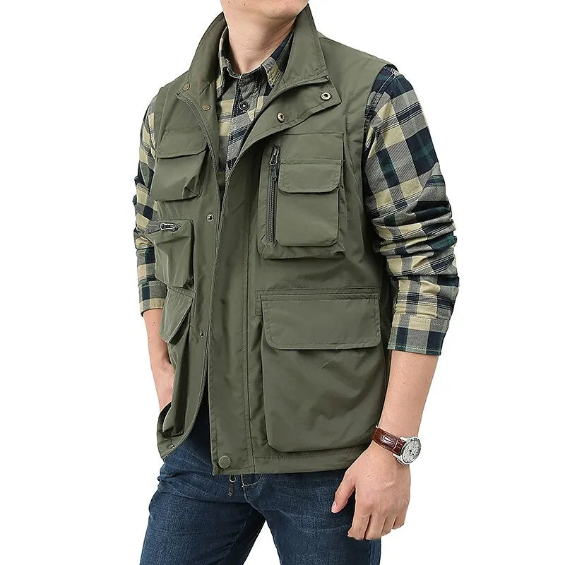 Aslan – veste noire sans manches pour homme