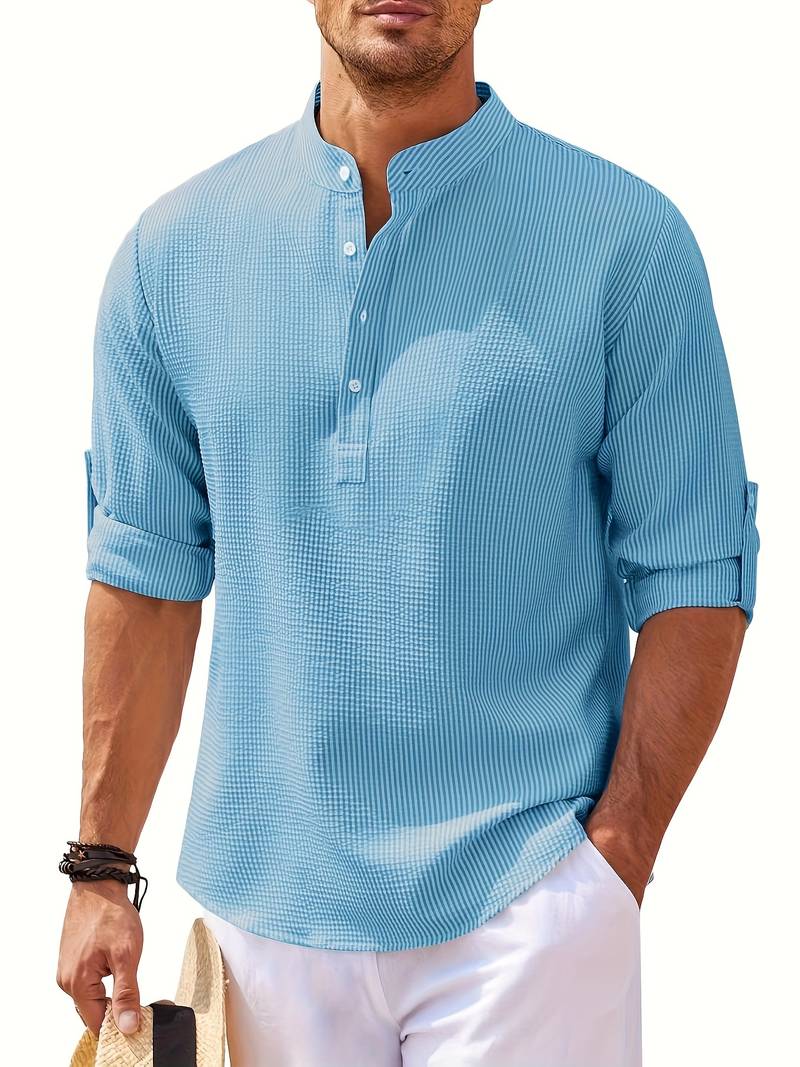Lucas – Pull col V à manches longues pour homme