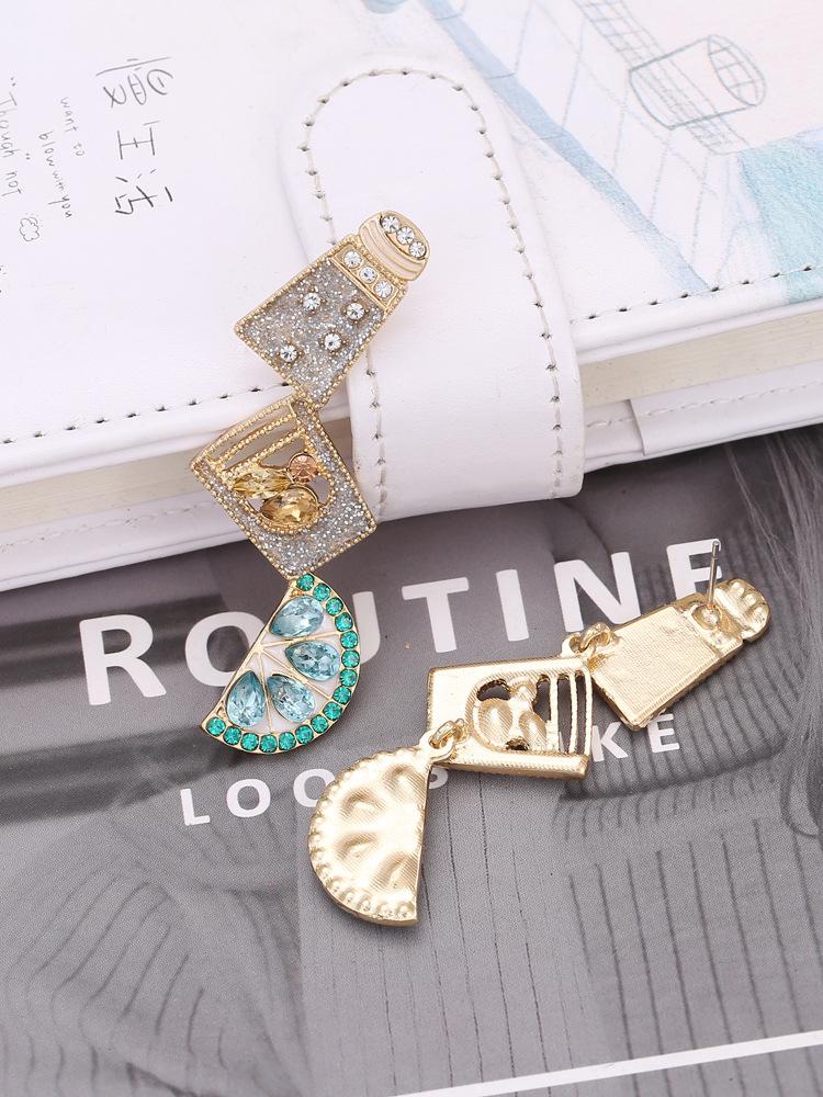 Boucles d'oreilles cocktail avec strass