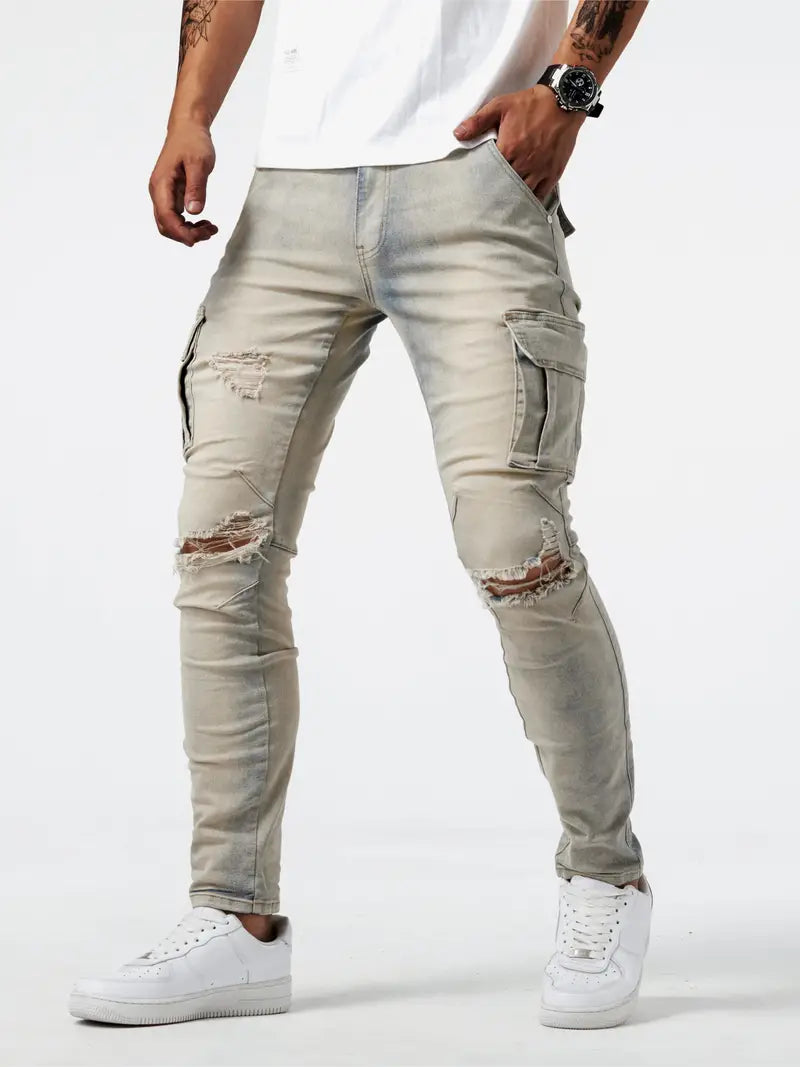 Jonathan – Jean cargo décontracté pour homme