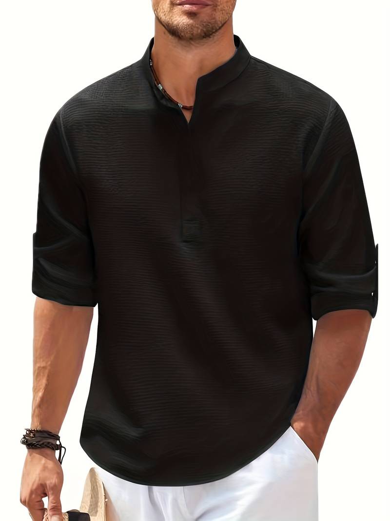 Lucas – Pull col V à manches longues pour homme
