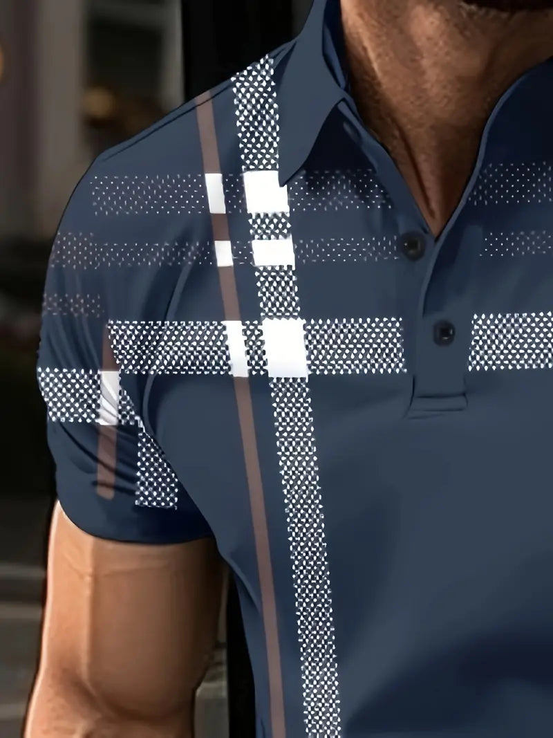 Oveth – T-shirt rayé à manches courtes pour homme