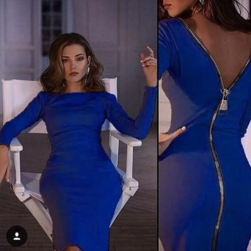 Phoenix | Elegant Bodycon Kleid | Midi