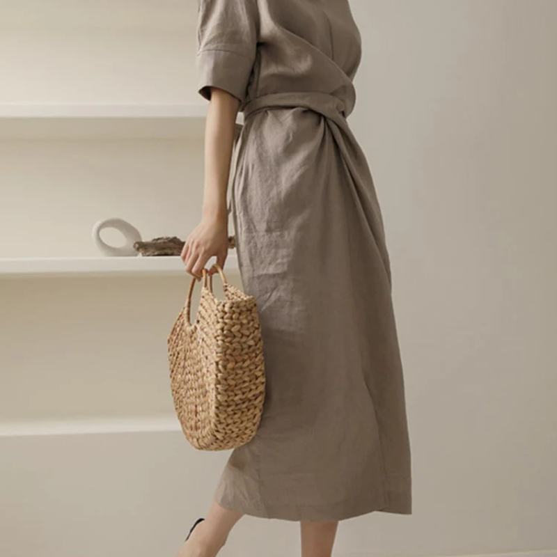 Aliza | Robe longue portefeuille | Midi
