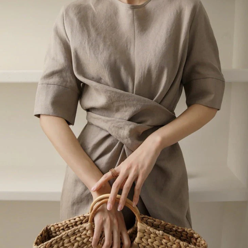 Aliza | Robe longue portefeuille | Midi