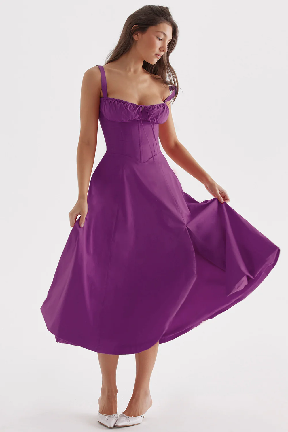 Enjiel | Damen Lange Sommerkleid | Midi