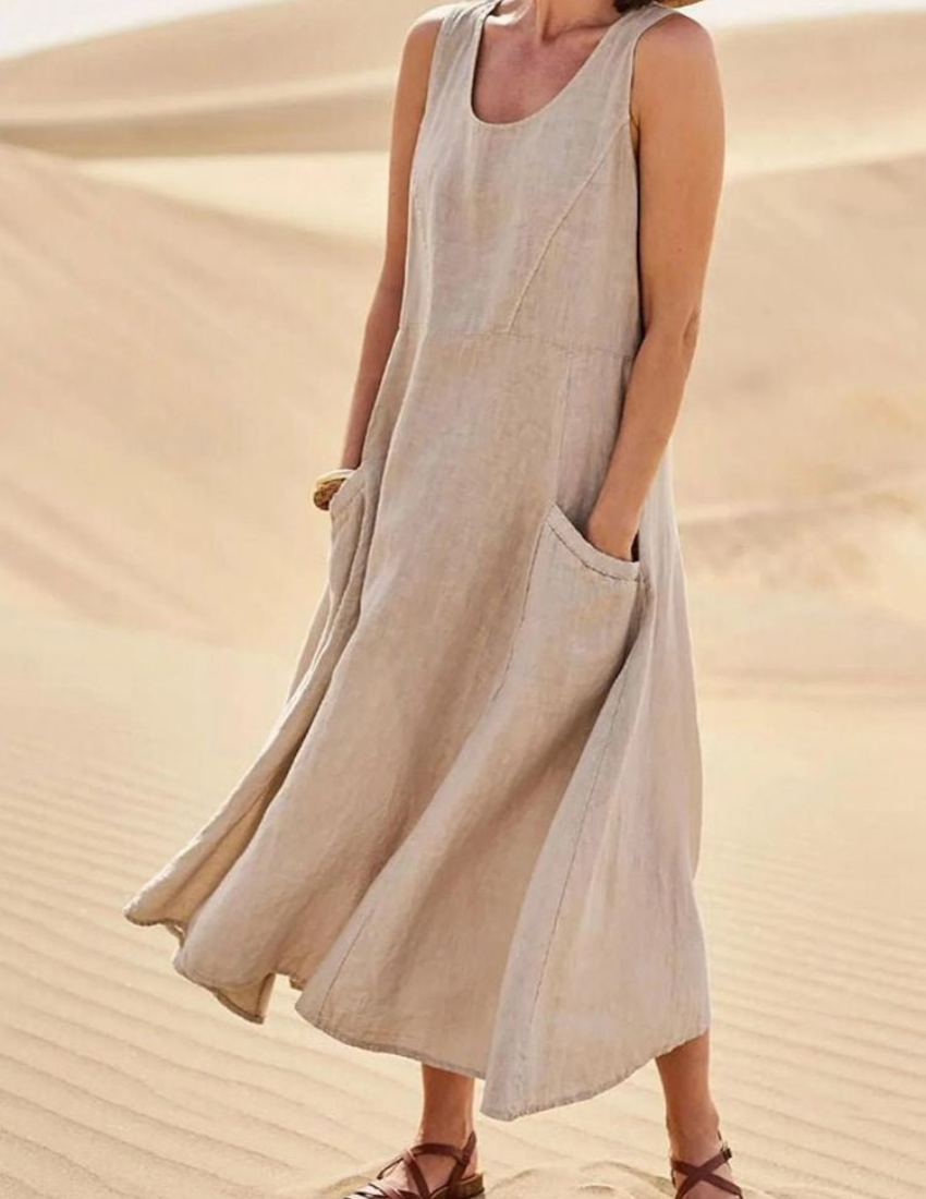 Camille | Damen Luftige Sommerkleid | Midi