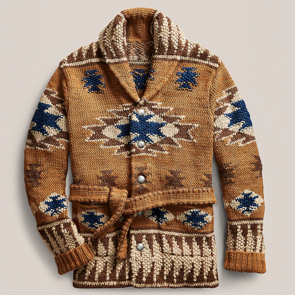 Callum - Pull chaud en laine jacquard 