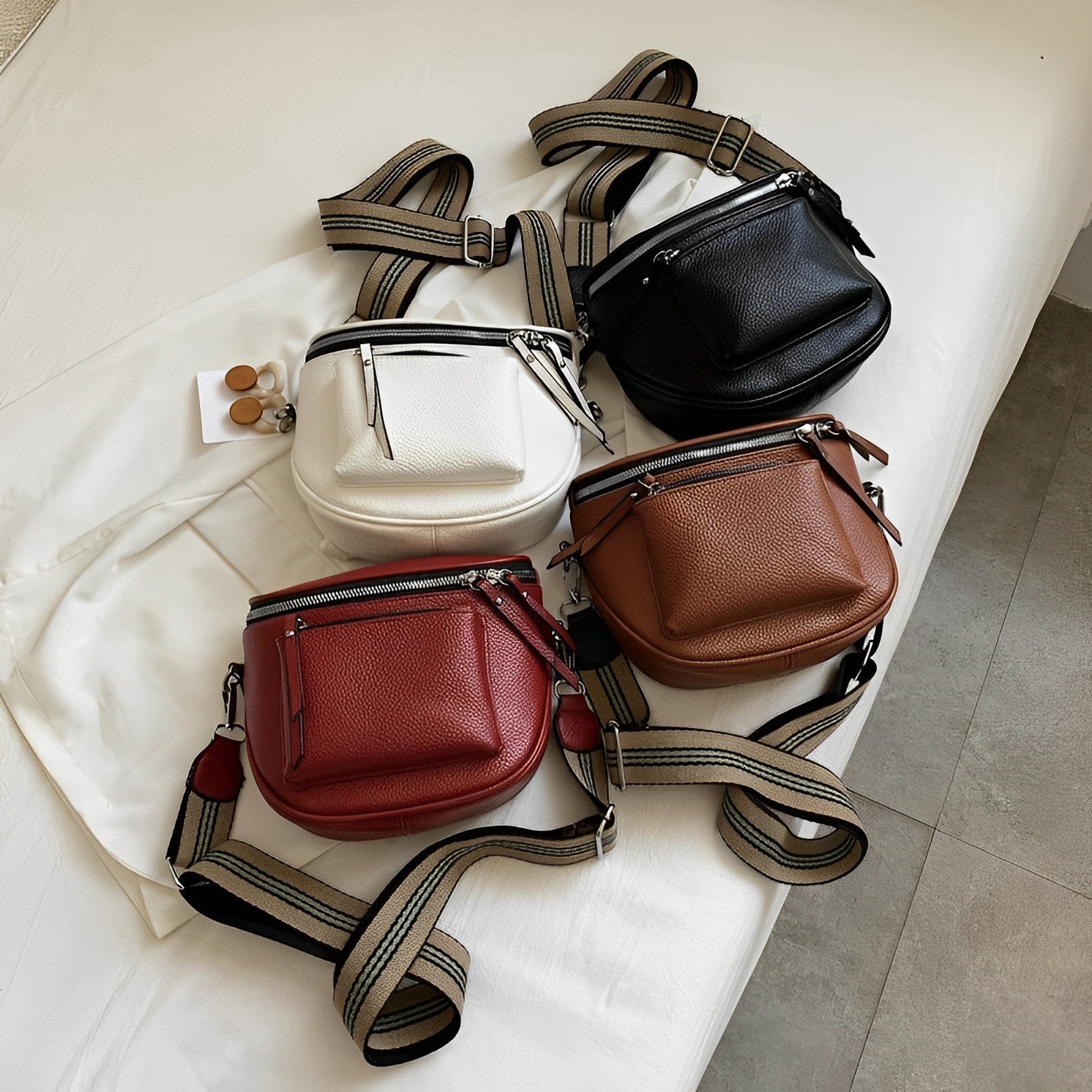 Sac bandoulière Bellachicha | Sac à bandoulière rétro pour femme 