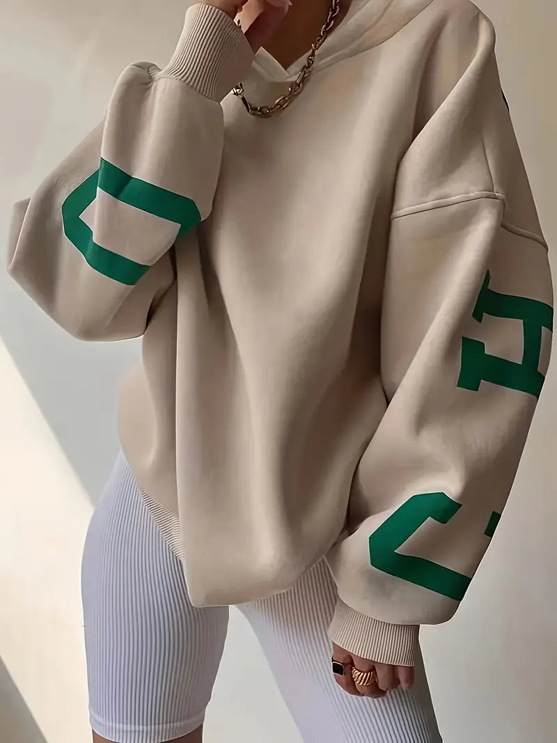 Luna – sweat à capuche oversize à manches longues