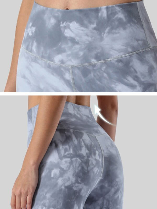 Vêtements de yoga taille haute, fesses, abdomen, pantalon à neuf points, brossé double face nude 