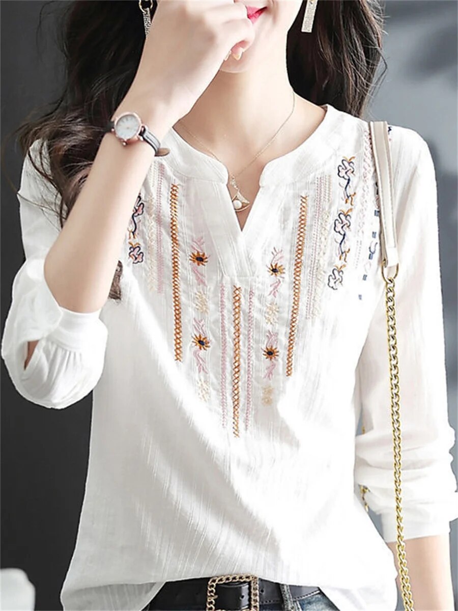 Bellachicha - Bluse mit Stickerei