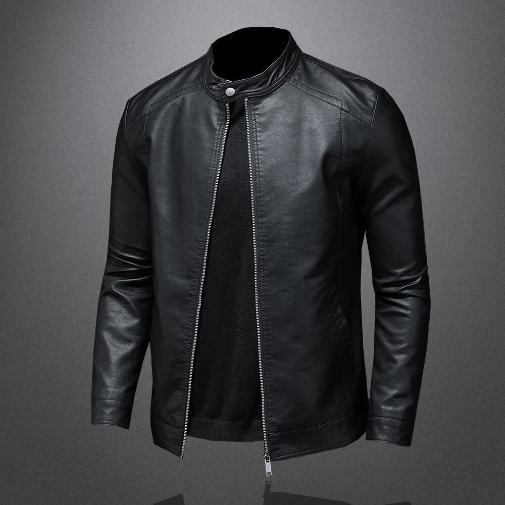 Armin - Herren Klassische Lederjacke