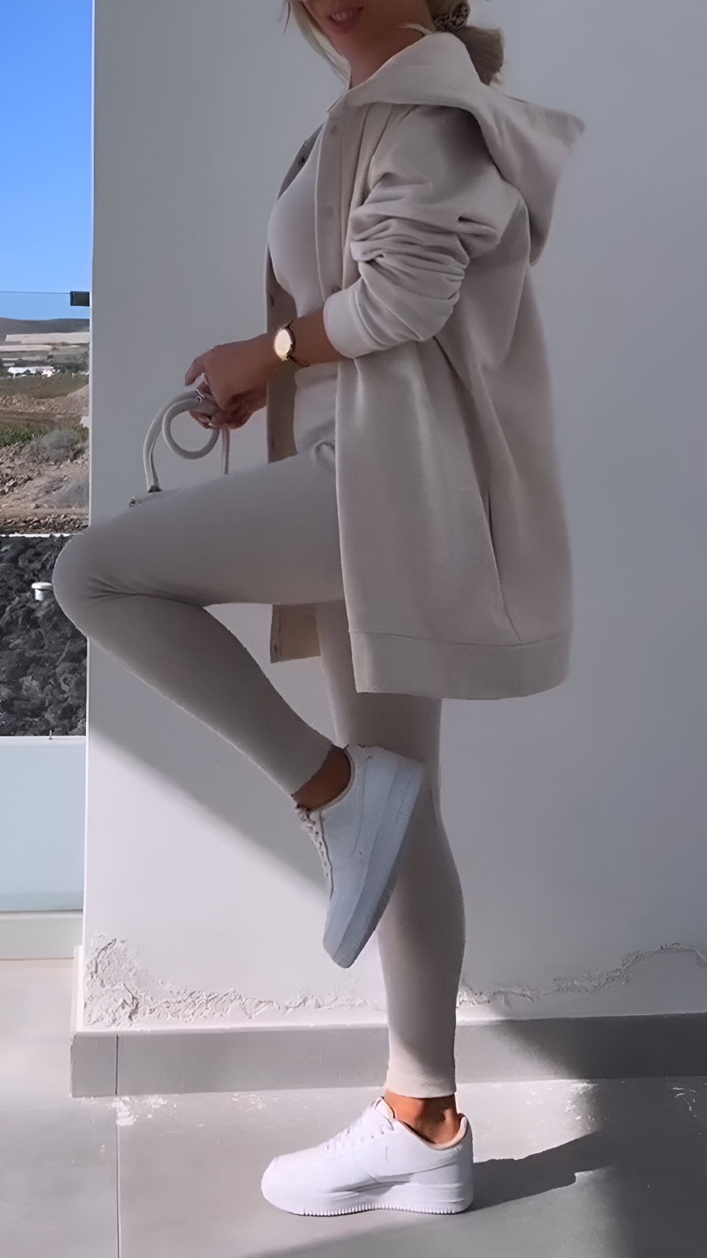 Cosyset - cardigan avec sweat à capuche