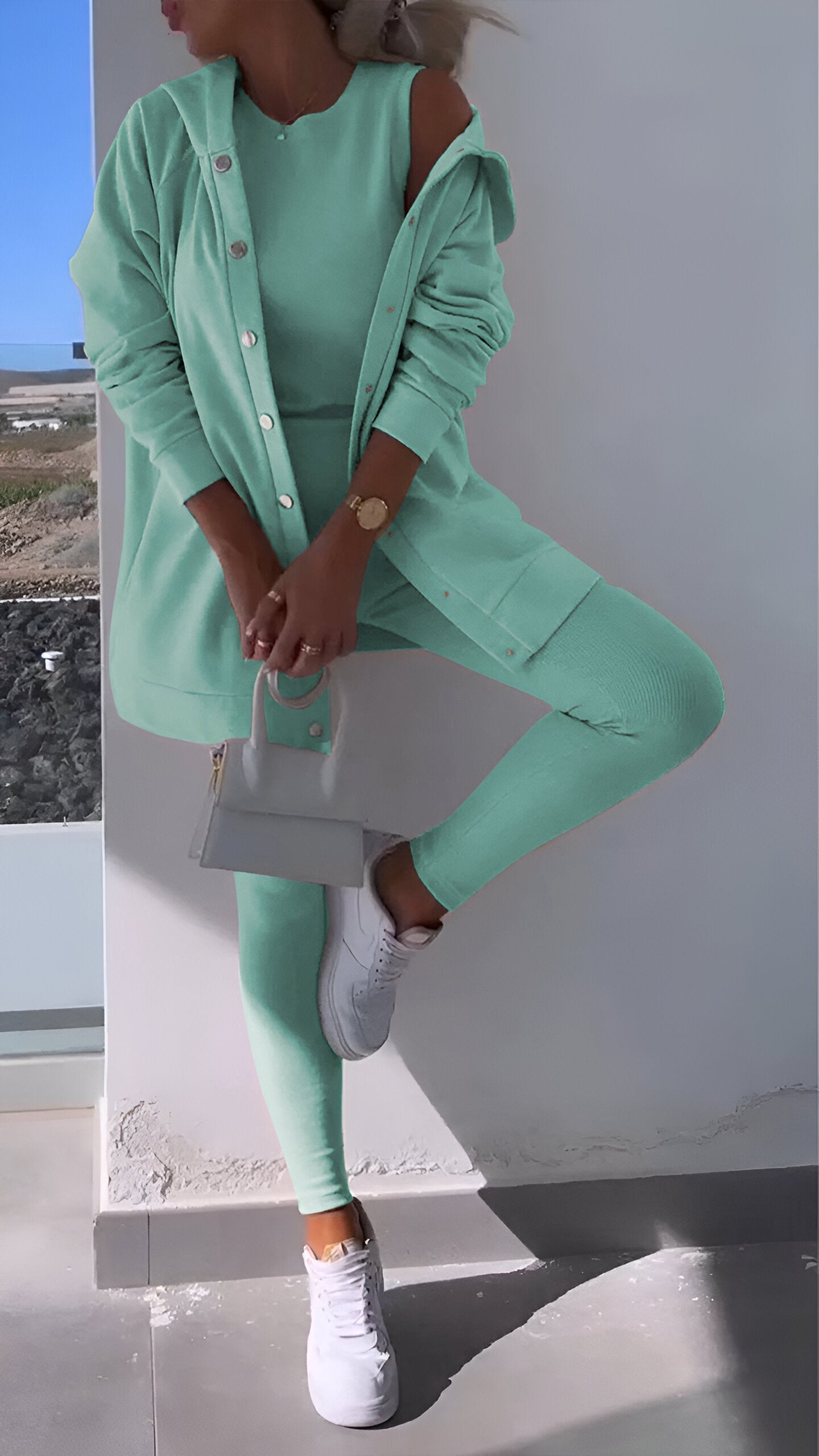 Cosyset - cardigan avec sweat à capuche