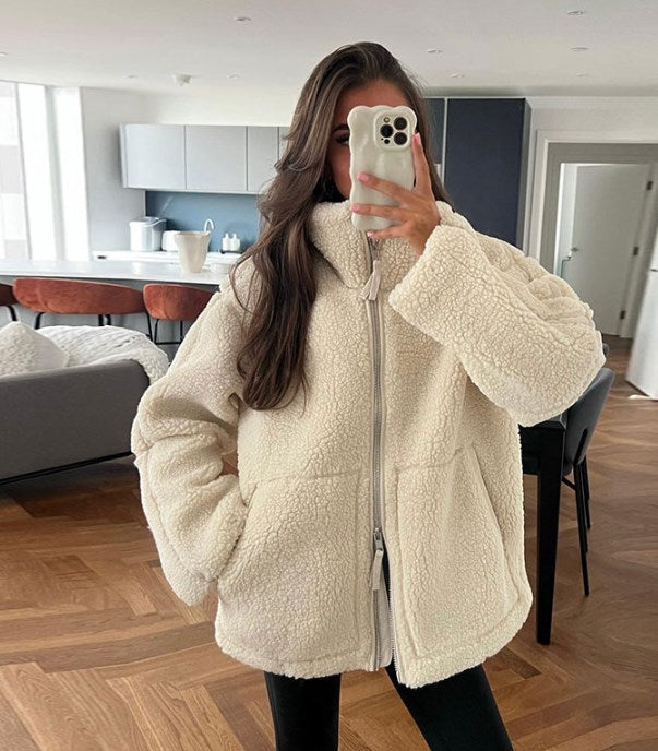 Allésandra | Veste chaude en peluche 
