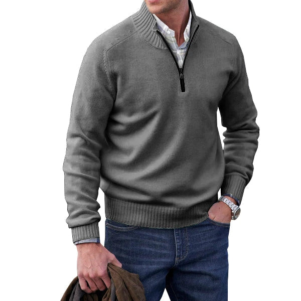 Olivier | Pull zippé en cachemire pour homme