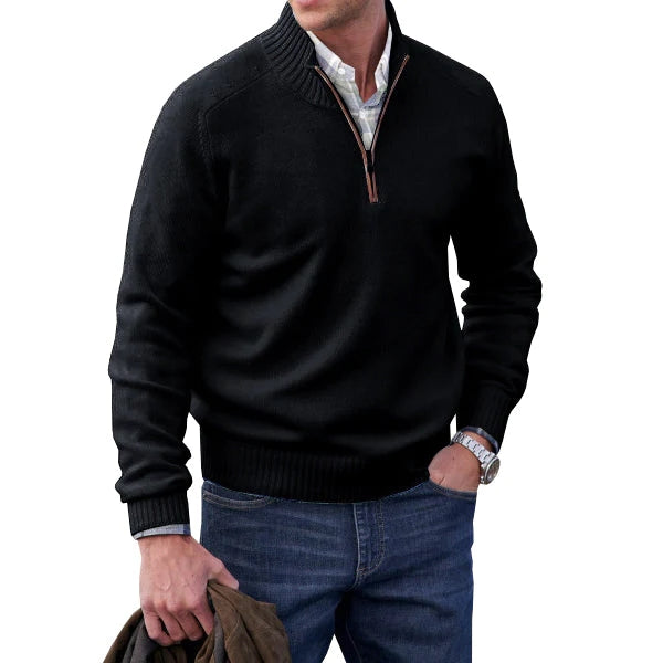 Olivier | Pull zippé en cachemire pour homme