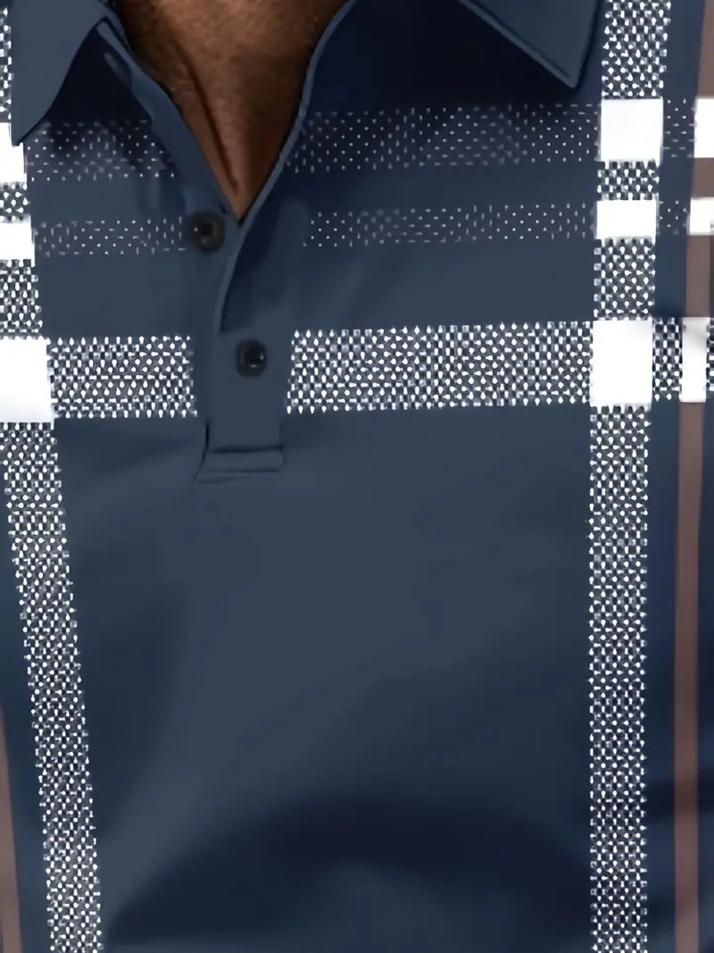 Oveth – T-shirt rayé à manches courtes pour homme