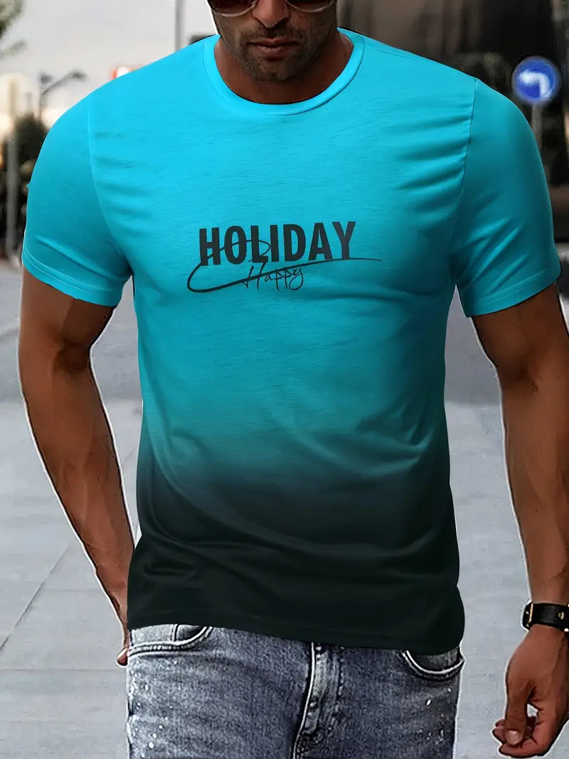 Aiden – T-shirt confortable avec graphismes dégradés pour homme