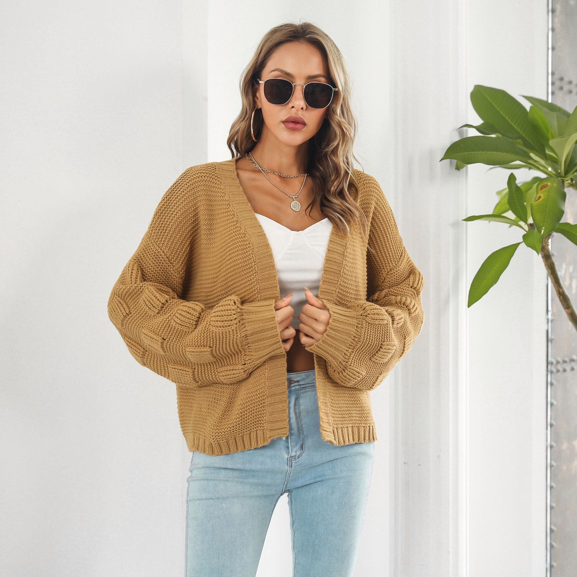 Yunel | Cardigan chic et confortable à manches bouffantes