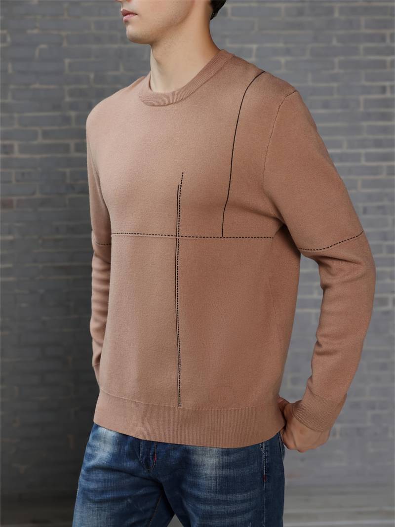 Joshua – Pull ras du cou décontracté pour homme