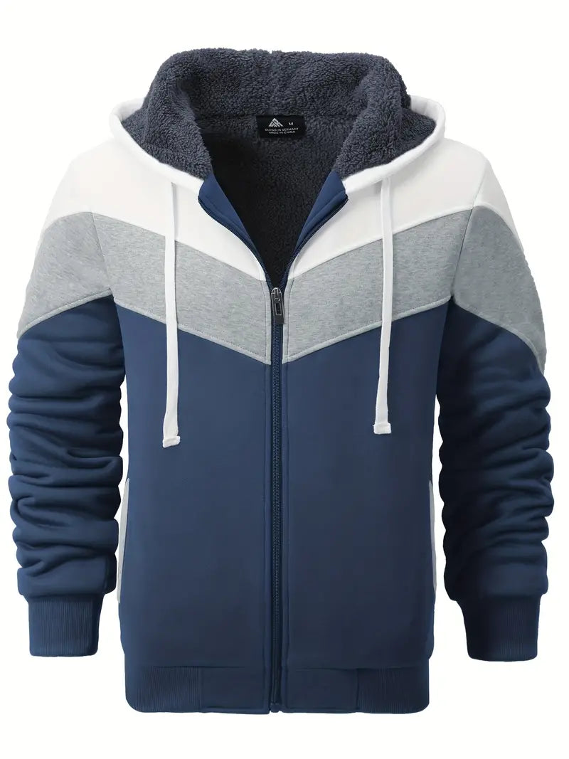 Christopher - Sweat à capuche doublé chaud pour homme