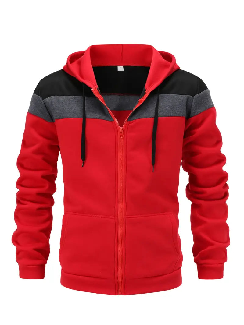 Christopher – Sweat à capuche à blocs de couleurs vives pour homme