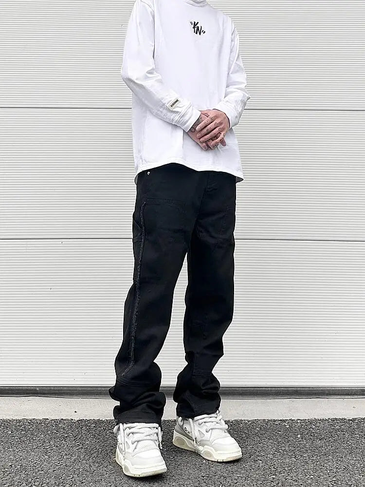 Darwin - pantalon ample à jambe droite