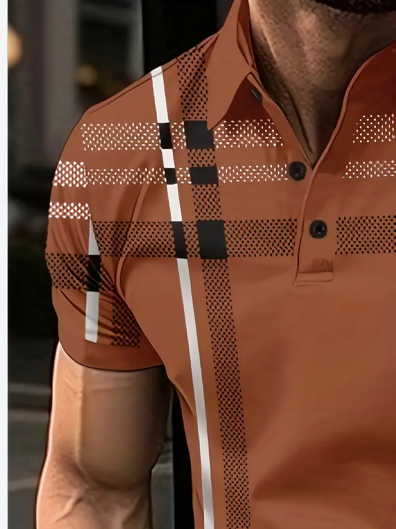 Oveth – T-shirt rayé à manches courtes pour homme