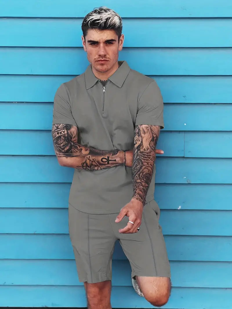 Tyler – Ensemble polo 2 pièces décontracté et tendance