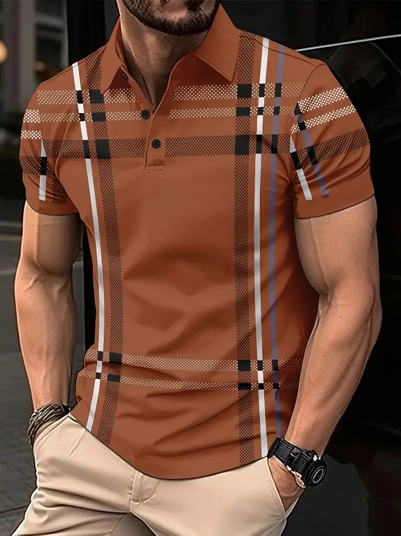 Oveth – T-shirt rayé à manches courtes pour homme