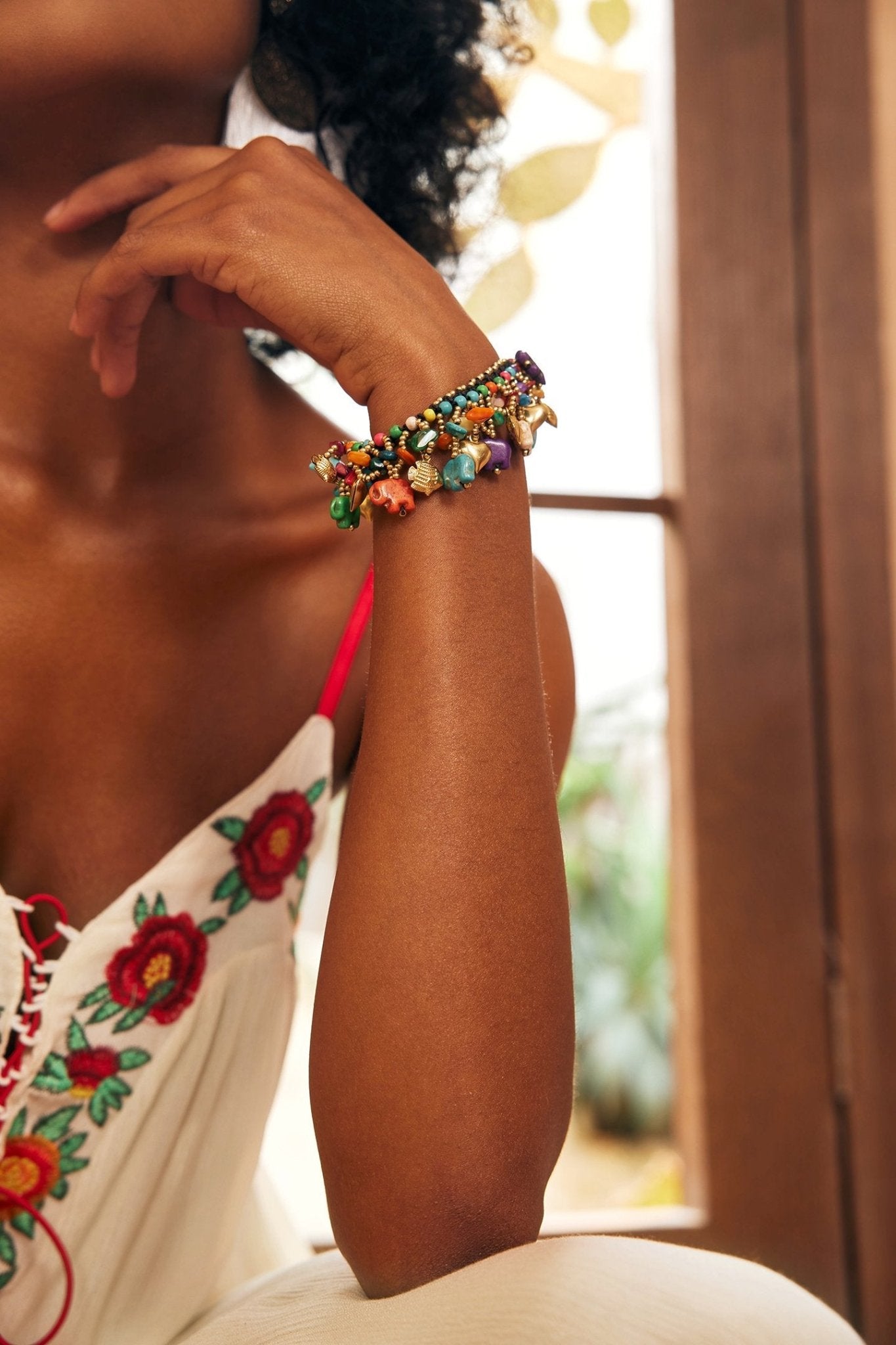 Elefanten Retro Geflochtenes Armband